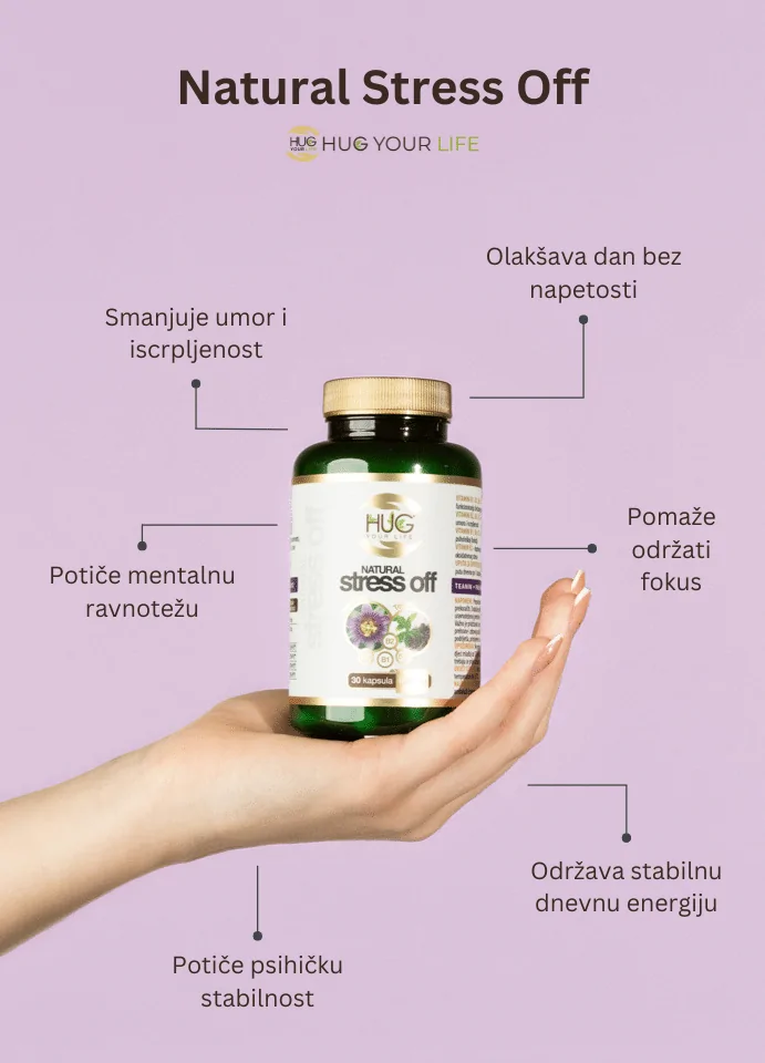 Benefiti Hug Your Life Natural Stress off dodatka prehrani