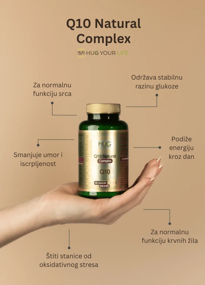 Benefiti Hug Your Life Q10 Natural Kompleks dodatka prehrani
