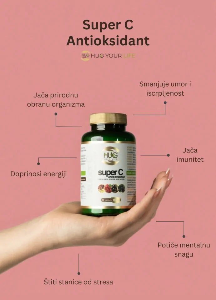 Benefiti Hug Your Life Super C Antioksidant dodatka prehrani