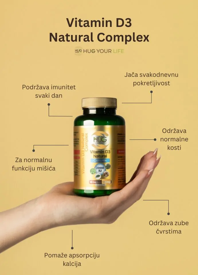 Vitamin D3 Natural Complex MOB HR Benefiti Hug Your Life Vitamin D3 Natural Complex dodatka prehrani